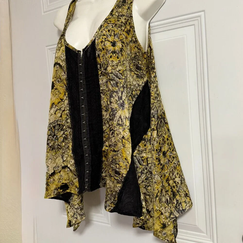 Allen‎ B. by Allen B. Shwartz Blouse SZ Small Whimsigoth Fairy Asymmetrical - Picture 8 of 12
